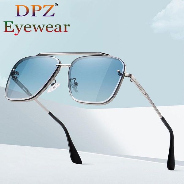 

sunglasses 2021 fashion classic mach six style gradient pilot cool men vintage brand design sun glasses uv400, White;black