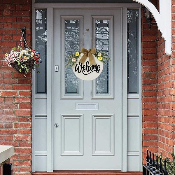 

wreath door hanger welcome sign for farmhouse rustic wooden door hangers front porch decor outdoor hanging vertical sign