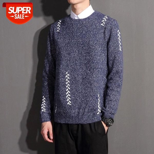 

men's sweaters spring autumn winter clothes 2020 pull oversize -4xl 5xl korea style casual standard pullovers #el2q, White;black