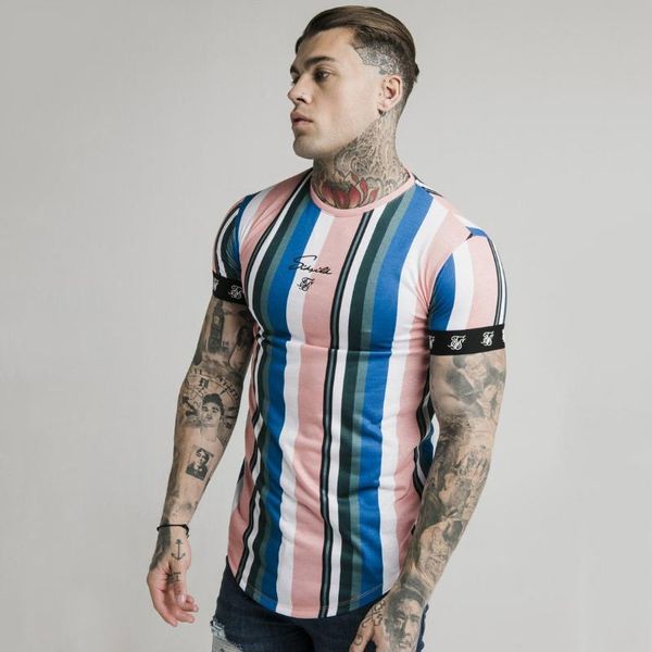 

men's t-shirts european and american stripe print summer logo sports camouflage short sleeve t - shirt men dry fast, White;black