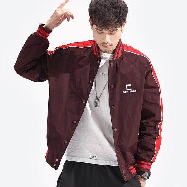 

men's jackets 2021 autumn jacket men clothing korea fashion streetwear harajuku y2k sport mens coats long sleeve plus size clothes, Black;brown