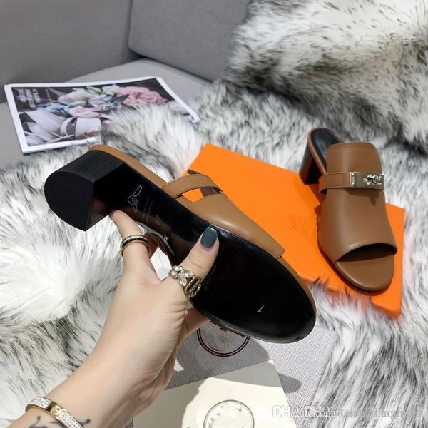 

a3 h slippers pvc transparent slipper high heel 9cm 6cm sandals slides upper leather contrast color serpentine shoes 35-42, Black