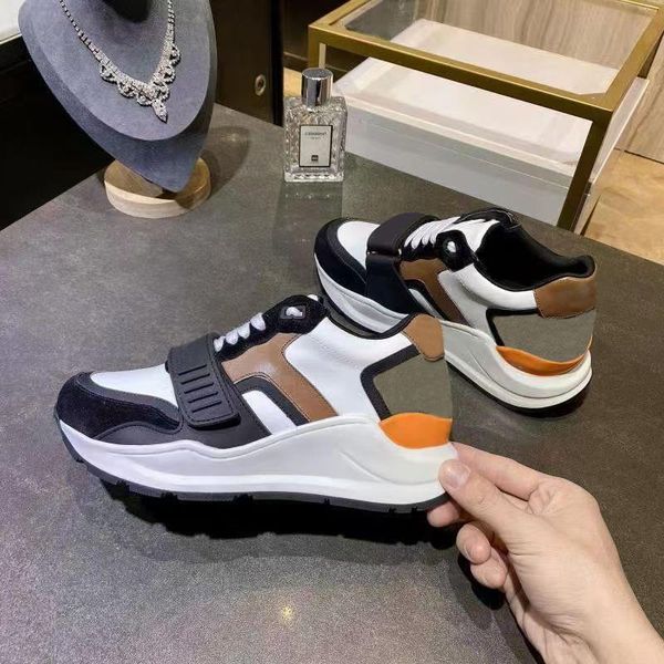 

designer men outdoor casual classic sneakers vintage wedding party size platform plus leather high flace-up trainers 35-45 shoes 28 dfnbn, Black