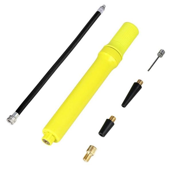

bike pumps 6 pcs ball pump air inflator soccer basketball football needle fitness portable two-way hand push mini bicycle supplies