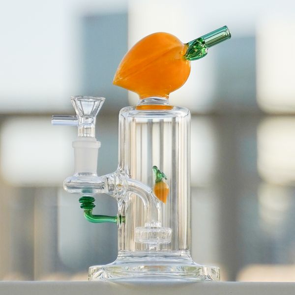 Hedy Glass Bong 14mm Женский сустав Уникальный бонг кальян нефть DAB DAB DAPEHALD водопроводная труба Perc с чашами кальянов ананасовый персик формы банана