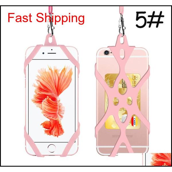 

for iphone x phone case universal sile lanyard phone case portable outdoor shatter-resistant phone shell suppor jlljfe allguy