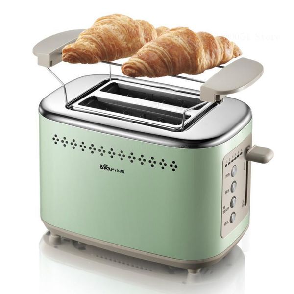 

bread makers home 2 slices toaster automatic mini breakfast all stainless steel 6 gear with dust cover 730w