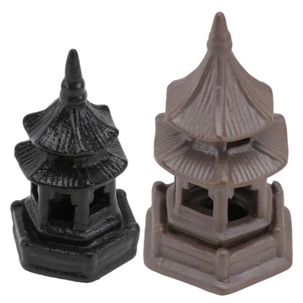 

mirrors 2pcs ceramic pavilion adornments decorative zen style artware landscaping decor