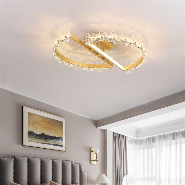 

ceiling lights nordic light luxury bedroom crystal creative art decoration lamp post-modern restaurant villa luster