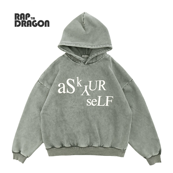 

men's hoodies & sweatshirts retro hoodie oversized sweatshirt hip hop streetwear printed letter pullover 2021 fall/winter fashion cotto, Black