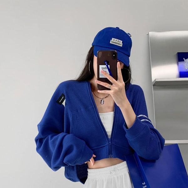 

women's jackets tvvovvin women's thin loose comfortable hooded 2021 fall fashionable zippers all-match sweater cl68, Black;brown