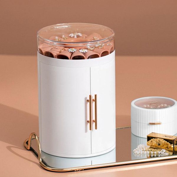 

storage boxes & bins 5 layers jewelry organizer girls earring ring case travel makeup box desknecklace display holder gift for girlfrien