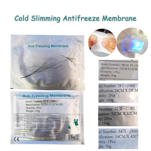 

2021 antie fat ing membrane pad 100pcs for cryo cooltech machine dhl