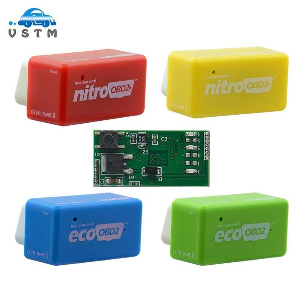 

code readers & scan tools 4 colors nitro obd2 ecoobd2 ecu chip tuning box plug driver nitroobd2 eco for benzine diesel car 15% fuel save mor