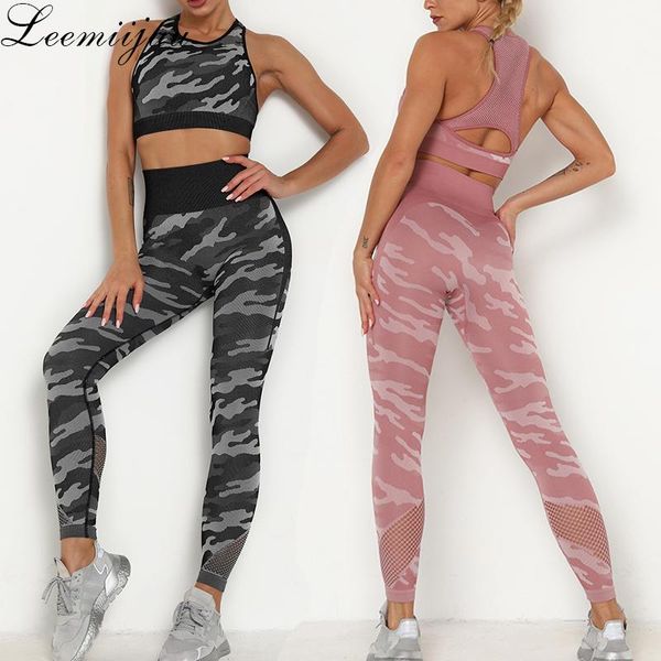 

leemiijuu 2pcs/set seamless fitness women yoga suit high stretchy workout sport set padded sports bra high waist sports legging, White;red