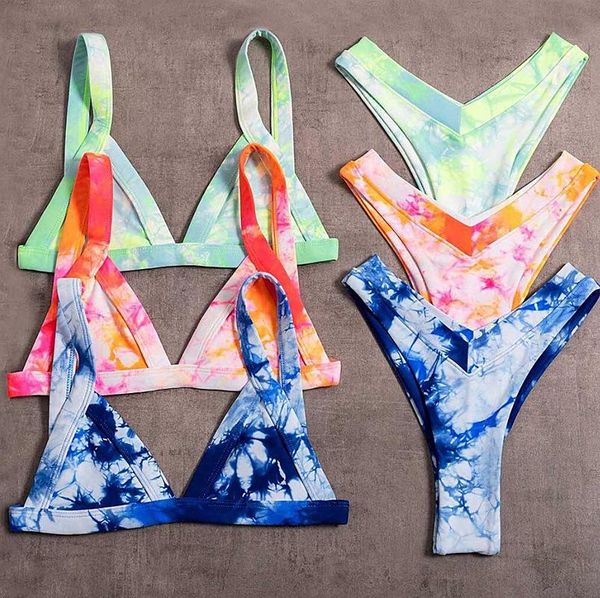 

bikinis set low waist bikini push up swimsuit women high cut swimwear printing bathing suit 2021 brazilian