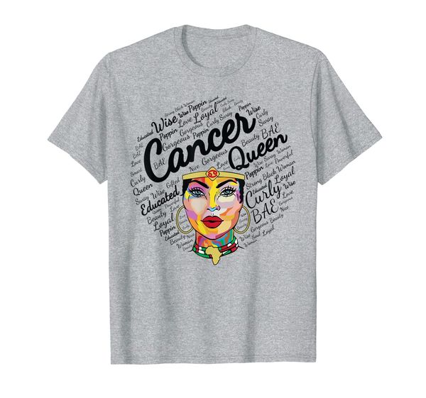 

cancer queen shirt birthday gift cancer black queen tshirt, White;black