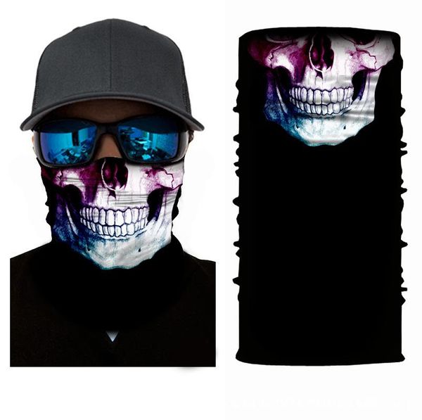 

scarves skull print mask for face fashion 2021 sunscreen scarf multi-function women winter custom ring 10pcs, Blue;gray