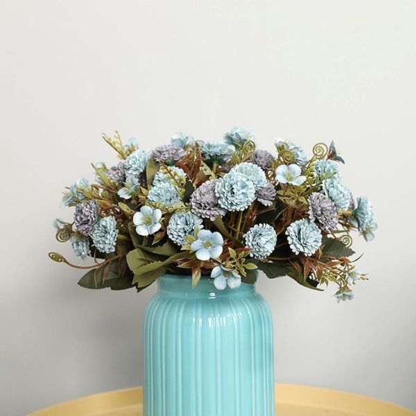 

decorative flowers & wreaths 30cm carnation silk artificial are used for indoor wedding decoration