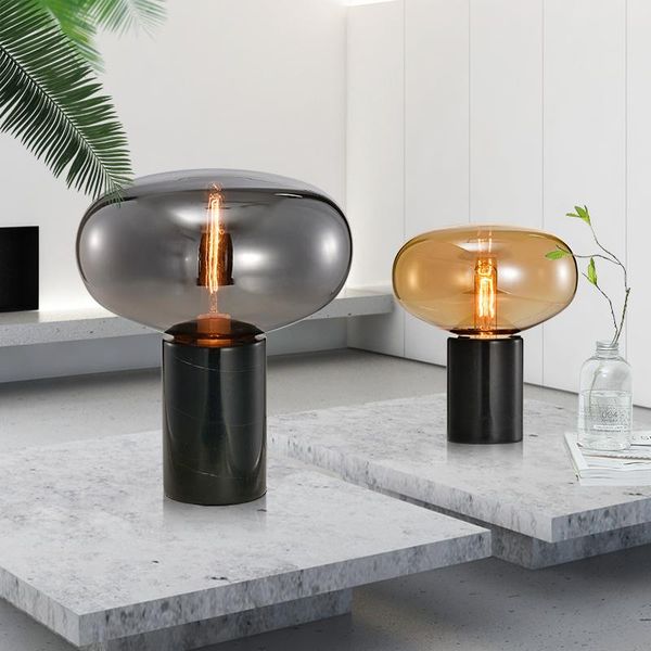 

table lamps nordic style bedside lamp living room glass el simple post-modern bedroom creative office