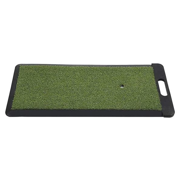 

golf training aids mat hitting for indoor outdoor swing practice grass mats with rubber golfing tee holder