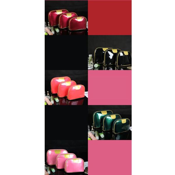 

cosmetic bags & cases 3 colors fashion pu leather luxury makeup bag brush organizer toiletry case
