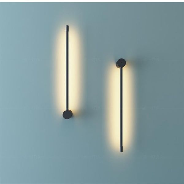

nordic minimalist wall lamp stylish modern living room bedroom room line wall light personality creative corridor aisle led