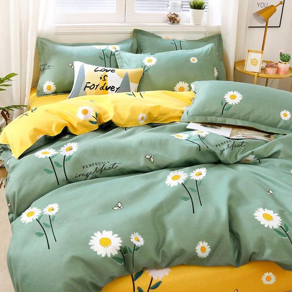 

bedding sets fashion printing twin size set home soft washed cotton duvet cover 4 piece lovely pattern bed sheets pillowcases