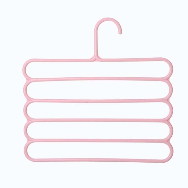 

hangers & racks 2pcs 5 layers multifunctional pants trousers hanger storage rack clothes wardrobe closet organizer