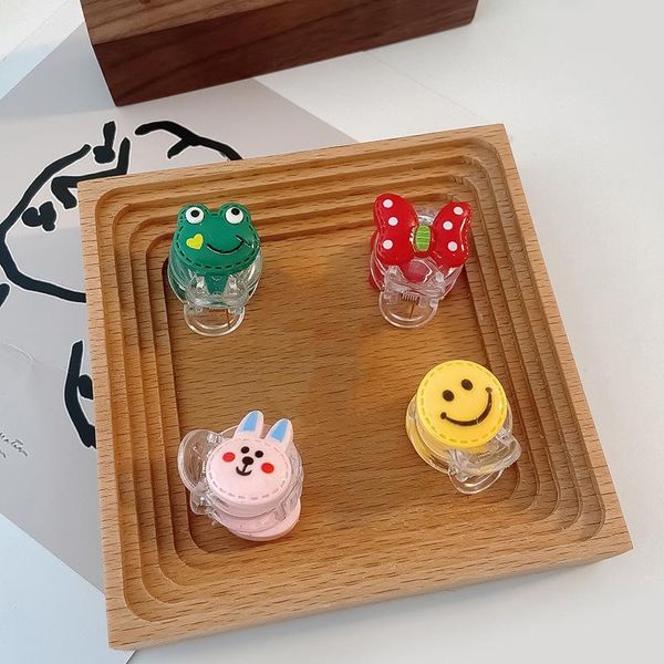 

hair accessories korean baby cartoon animal claw girls' cute mini clip sweet bow hairpin children's barrettes jewelry, Slivery;white