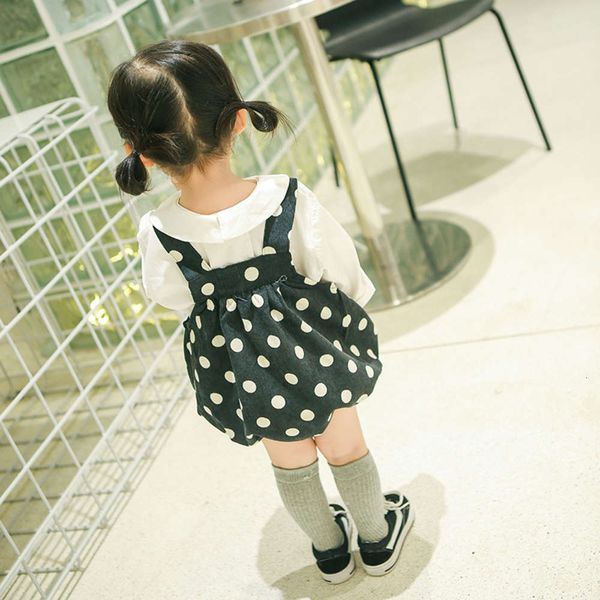 

ins new children's clothing korean autumn belt baby's bread pantsuxsl, Blue