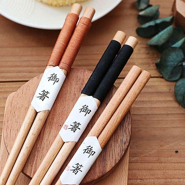 

chopsticks healthy tableware beech natural reusable door frame 1pair chestnut wood
