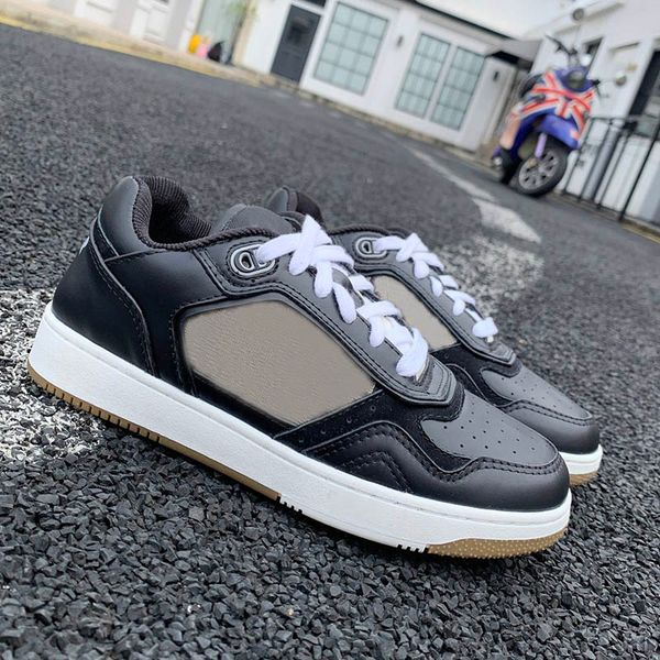 

ladies high-running training shoes fashion shoes low-lace-up shoe box latest quality men's b27 inclined casual shoes leather sneaker, Black;white