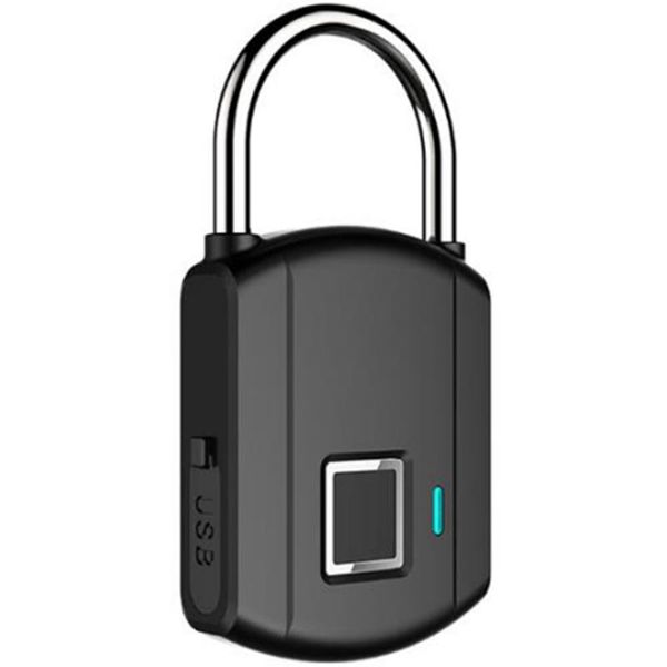 

storage boxes & bins fingerprint padlock ip65 waterproof smart security biometric thumbprint locks for outdoor/gym locker