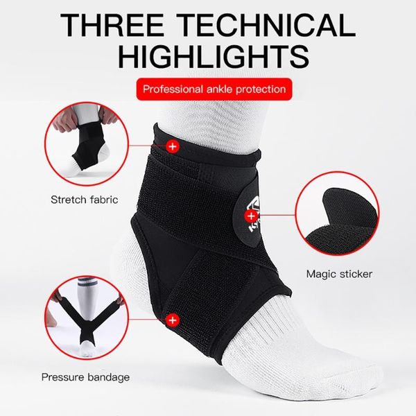 Ankle Suporte Esporte Brace Fitness Ginásio Engrenagem Peso Elástico Pesos Wraps Protector Compression Scrain Bandage