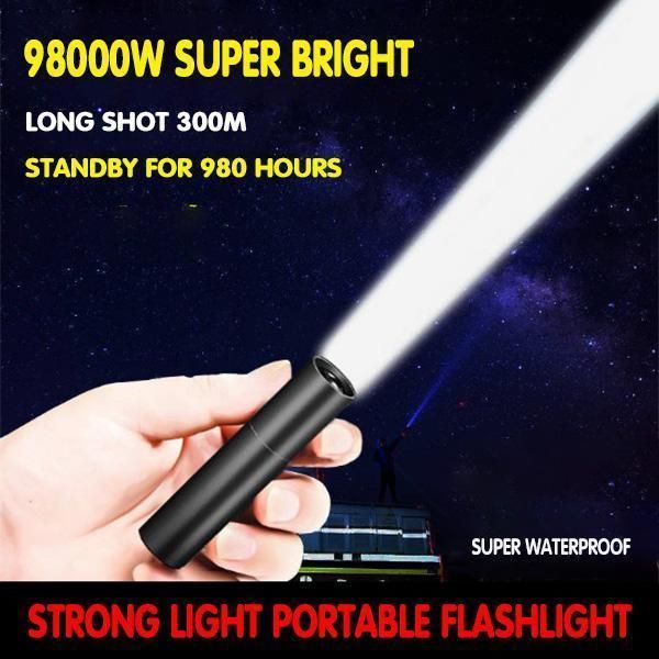 

flashlights torches usb strong light portable led powerful 3 modes multi-function charging camping, outdoor