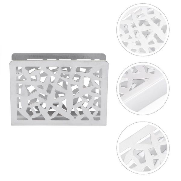 

toilet paper holders 1 set 2 pcs stand stainless steel napkin dispensers (silver)