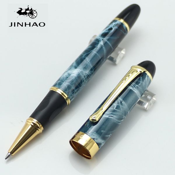 

jinhao x450 light blue and white pattern flog nib rollerball pen fashion school&ampoffice supplies for writing gift pens