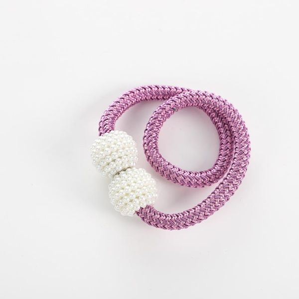 

home creative lanyard curtain magnetic buckle simple non-porous pearl magnetic buckle curtain strap household goods
