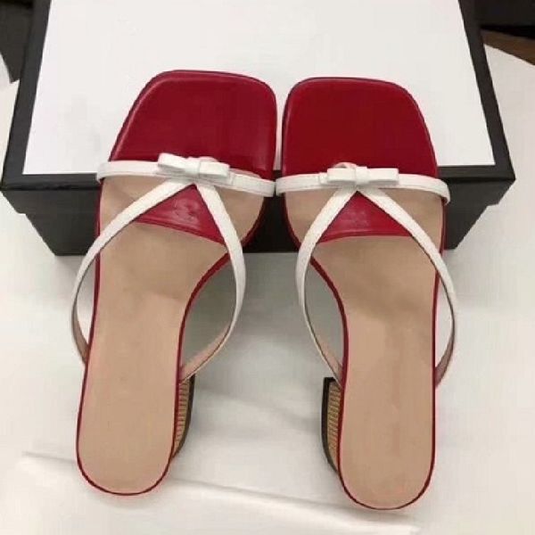 

75% off factory outlet summer women ladies elegenat square toe butterfly-knot sandals cross tied genuine leather slippers designer shoes 7is, Black