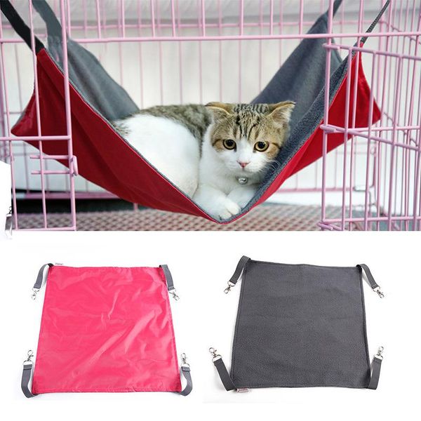 

cat beds & furniture winter and summer waterproof oxford cloth hammock dog bed litter chinchilla pet iron cage
