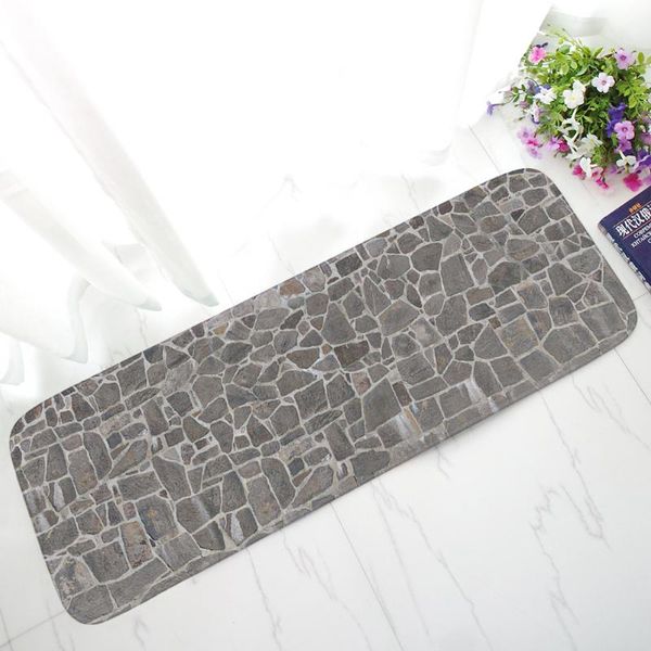 

carpets stone pattern long floor mat living room decoration rug doormat non-slip absorbent kitchen mats bath balcony window