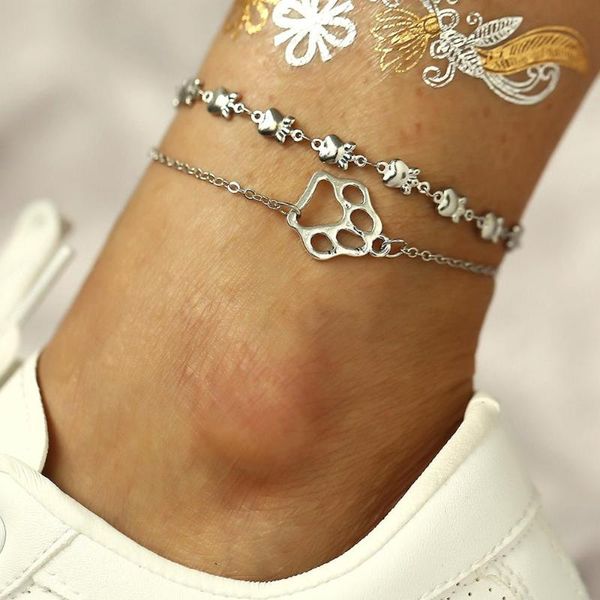 

anklets quality women fashion anklet cute animal creativity style beach bikini accessories 2021 trend vacation body chain jewelry, Red;blue