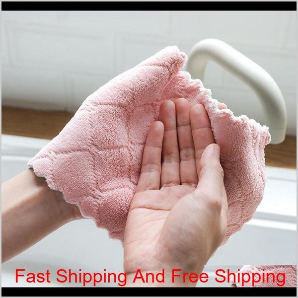 

wholesale reusable microfiber cleaning cloth super absorbent dish towel home kitchen oil and dust clean wipe rag qylmtk five2010
