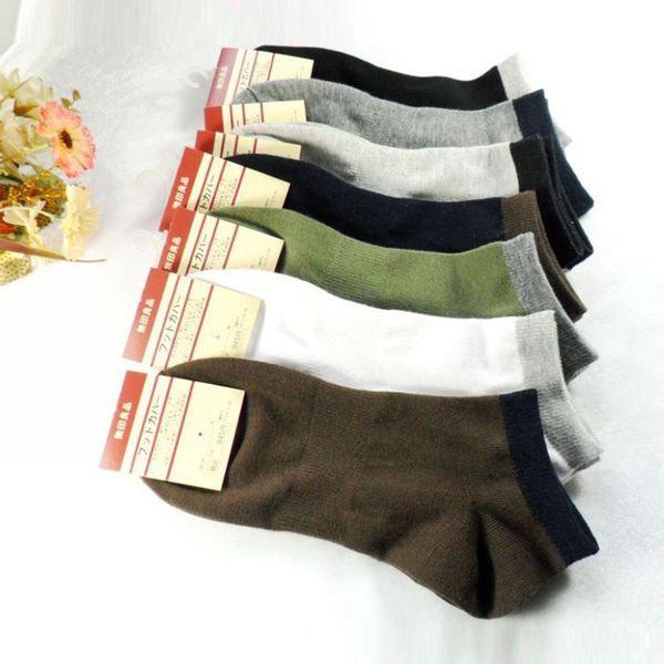 

men's boat summer cotton corset solid sports socks c0224, Black