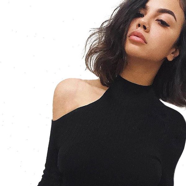 

womens and blouses off shoulder women clothes slim strapless long sleeve casual women shirts haut femme l3, White