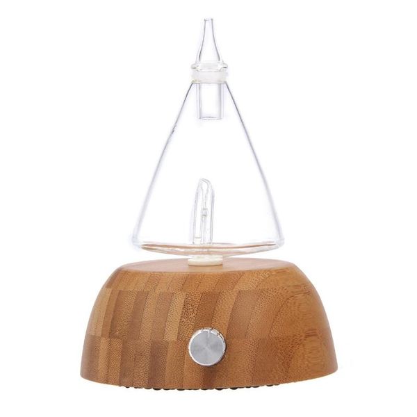 

glass reservoir nebulizing pure essential oil aromatherapy diffuser, auto shut off/ led light aroma humidifier for home office(u humidifiers