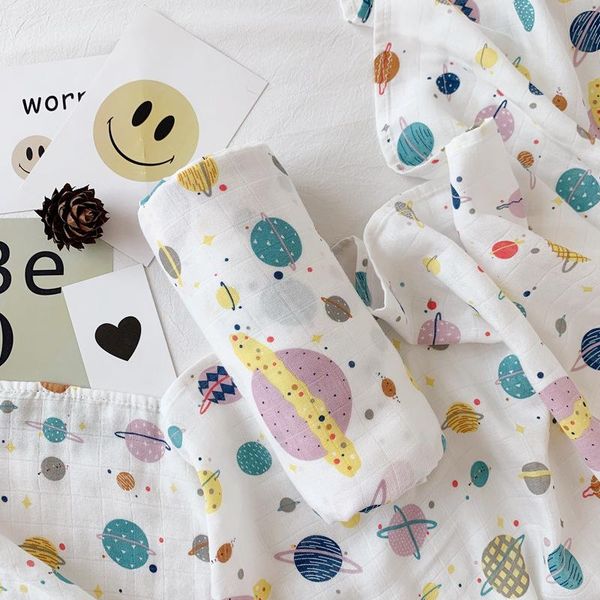 

bamboo cotton baby blankets muslin swaddles for newborn stroller blanket feeding cover muslins blanket diaper 120x120cm