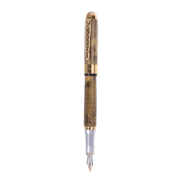 

HOT! Jinhao X250 18kgp Fountain Pen Medium Nib Deluxe Gold New 090F