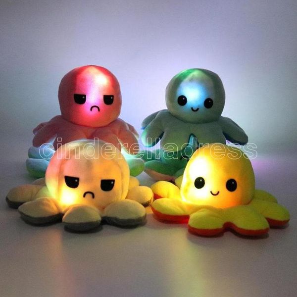 

lighted reversible flip ocs stuffed doll soft simulation reversible plush toy chapter plush doll filled plush child toys